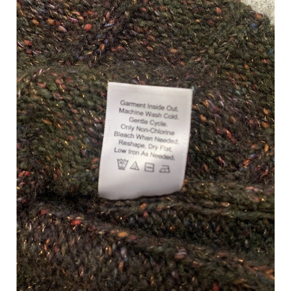 Coldwater Creek Sweater Womens XS/S Short Sleeve Cable Knit Pullover Turtleneck - Picture 8 of 11